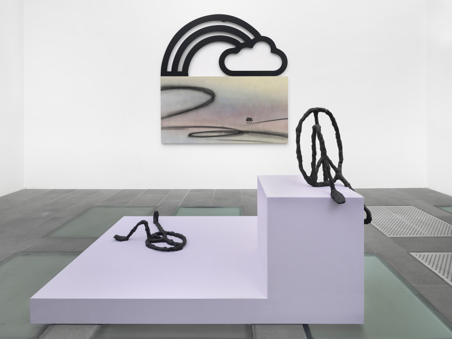 Exhibition view, Wendy White, Soft Focus, galerie lange + pult, 2022. Photo credit: Julien Gremaud