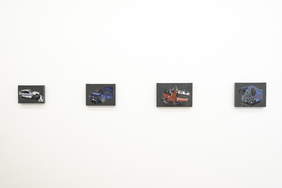 Exhibition view Ihsan Oturmak “Four Positions in Painting“, Galerie Peter Kilchmann, 2022