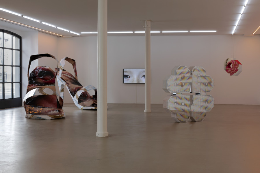 Aline Stalder & Nadine Cueni & Katharina Kemmerling & Katrin Niedermeier, Ausstellungsansicht, Fun Feminism, Kunstmuseum Basel | Gegenwart. Photo Credit: Gina Folly