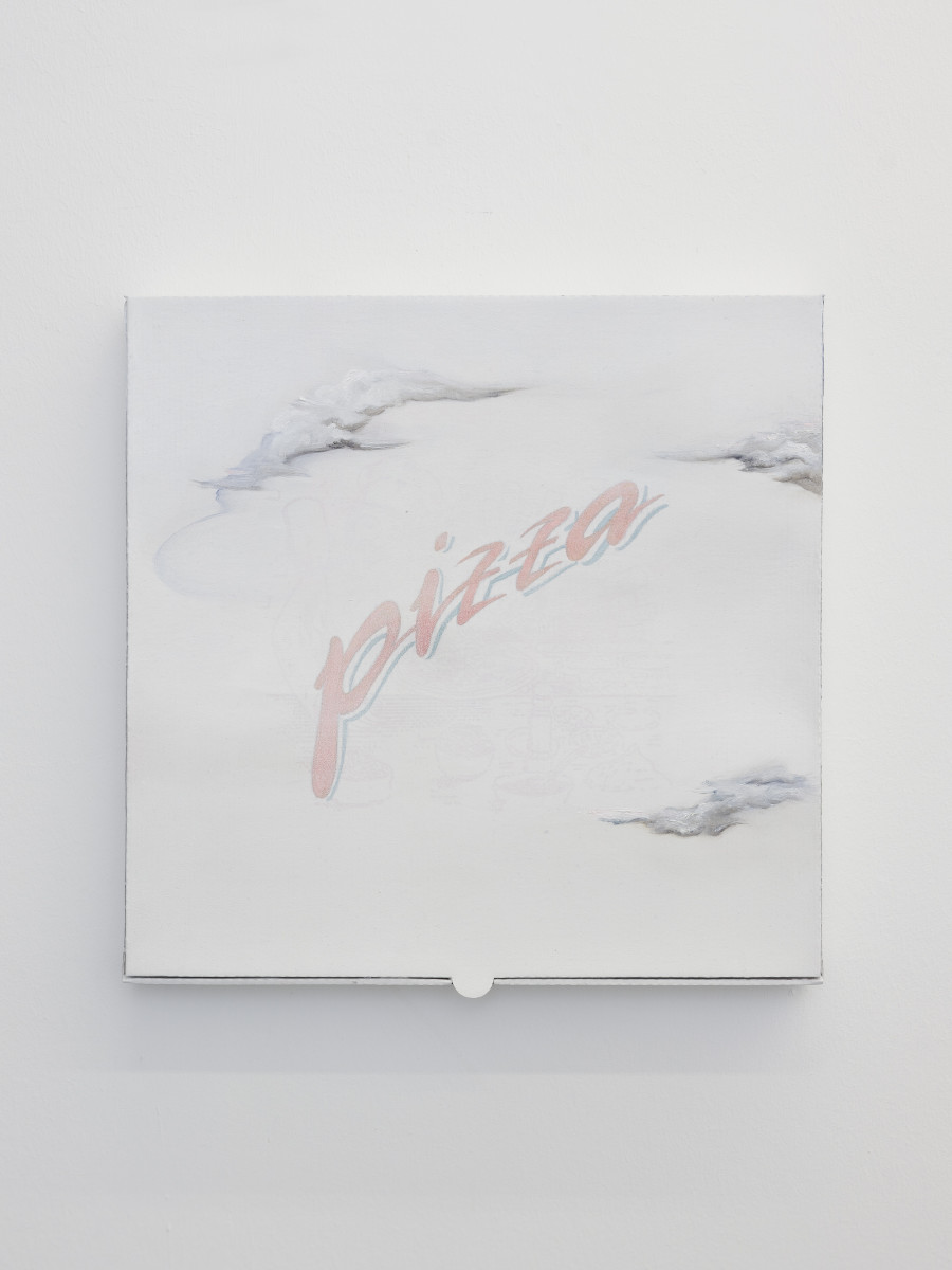 Urban Zellweger, Panorama (Pizzabox XXXI-XLIII), Installation view, 2022, CAN Centre d’Art Neuchâtel, Photo: S. Verdon