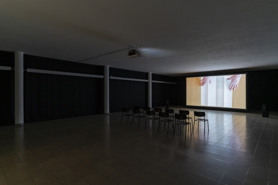 Silvia Kolbowski, Missing Asher, 2019. Silvia Kolbowski, Who will save us?, exhibition view, Kunsthaus Glarus, 2022. Courtesy the artist. Photo: Gunnar Meier