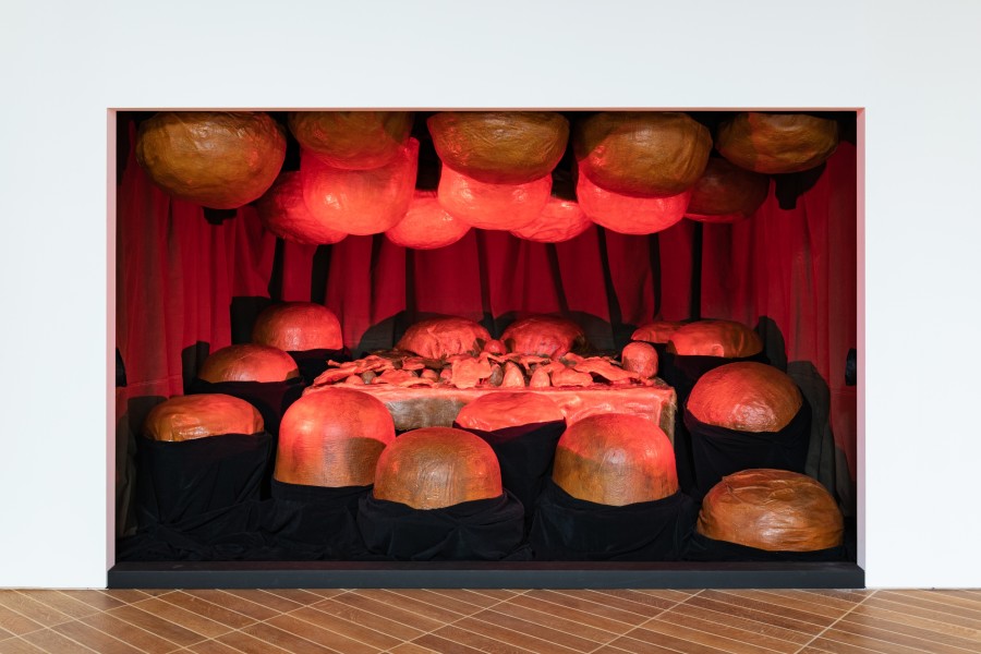 Exhibition view, Louise Bourgeois x Jenny Holzer, The Violence of Handwriting Across a Page. Kunstmuseum Basel, 2022. Photo: Jonas Hänggi. Courtesy: The Easton Foundation and ProLitteris