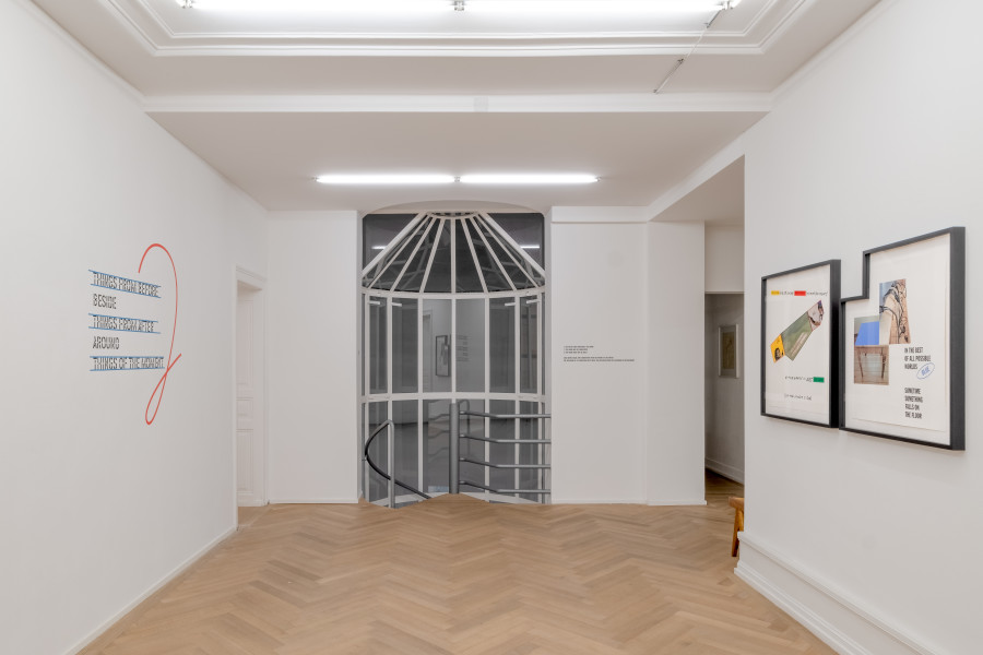 Exhibition view, Lawrence Weiner, AS LONG AS IT LASTS, Mai 36 Galerie, 2022.