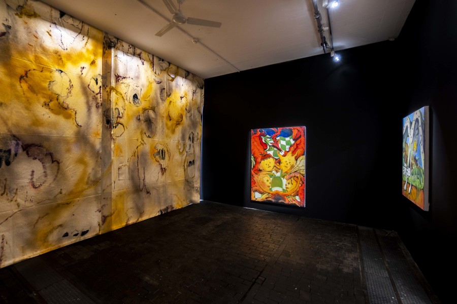 Exhibition view of Bourses de la Ville de Genève 2022 at Centre d’Art Contemporain Genève (02.09‒02.10.2022).  © Centre d’Art Contemporain Genève. Photo : Julien Girard