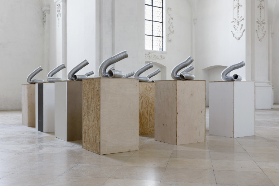 Installation view, Emanuel Rossetti: Beatitude, Abbatiale Bellelay, 2022, Photo: Gina Folly