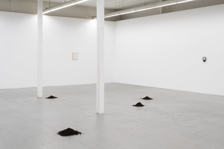 Daniela Müller, How to get a mole out of a garden, 2022. Installation view Kunsthaus Baselland 2022. Photo: Finn Curry