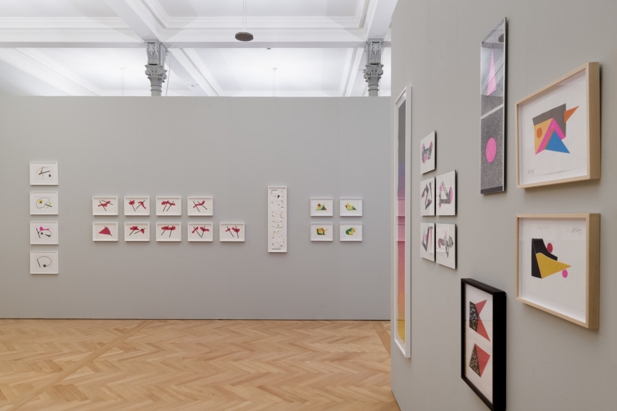 Geta Brătescu, Installationsansicht Kunstmuseum St.Gallen, Photo: Sebastian Stadler