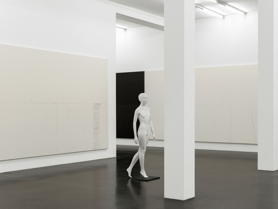 Installation view, Alvin Baltrop, Wade Guyton, Heimo Zobernig, Galerie Francesca Pia, Zurich, 2022. Photo: Cedric Mussano