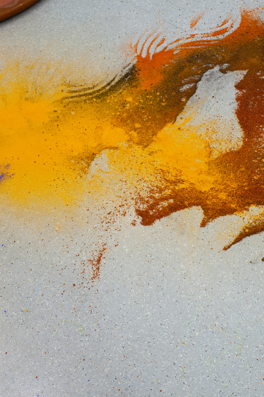 Monia Ben Hamouda, Installation view (detail) from the solo show The Eye, the Hands, the Lunacy of Lunar Sightings, curated by Anissa Touati, jevouspropose, Zurich, 2022. Courtesy of the artist and ChertLüdde, Berlin