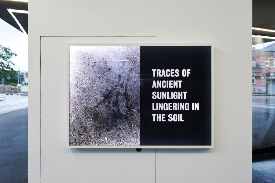 Tim Etchells, Sunlight, 2021. Archival Duratrans print, wood, LEDs, plexiglas, acrylic paint. 87 x 122 x 6.5. Edition of 3 (+1 AP). Courtesy of the artist and VITRINE. Photographer: Nici Jost.