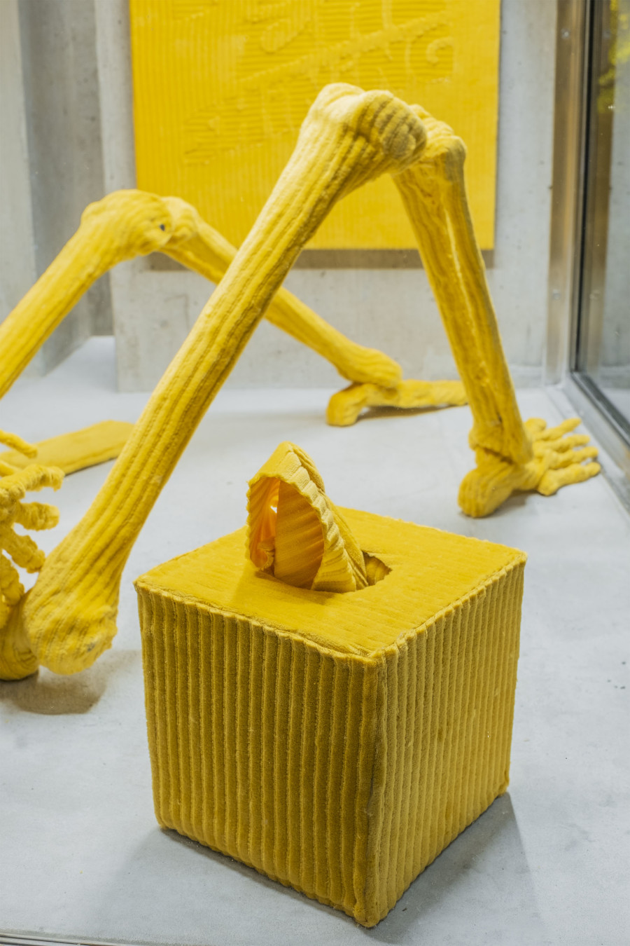 Installation view, COUPLE (Adam Cruces & Louisa Gagliardi), Fool’s Gold, Lemme, 2022. Photo credit: Romain Iannone, Sion