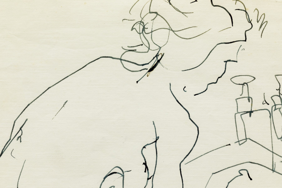 John Berger, A. washing stockings (detail) Photo: Kilian Bannwart