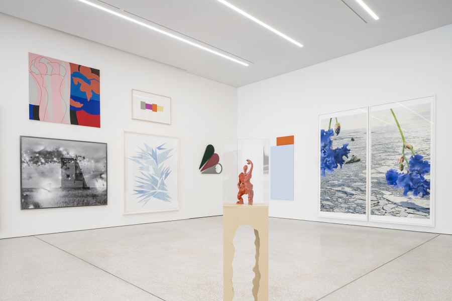 Vue de l’exposition, Unique et multiple. Oeuvres récentes de la collection d’art BCV Musée cantonal des Beaux-Arts de Lausanne – Espace Projet Photo : Nora Rupp / MCBA.