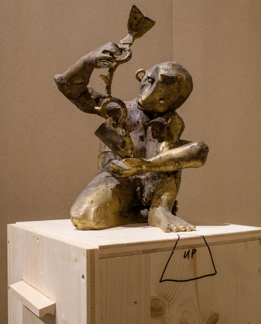 Ohne Titel, 2020, Tombakguss, Courtesy of the artist, Foto: Marc Latzel