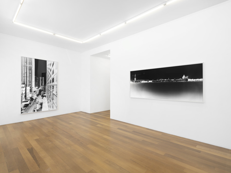 Exhibition view, Vera Lutter, xippas, 2022. Photo credit: Julien Gremaud