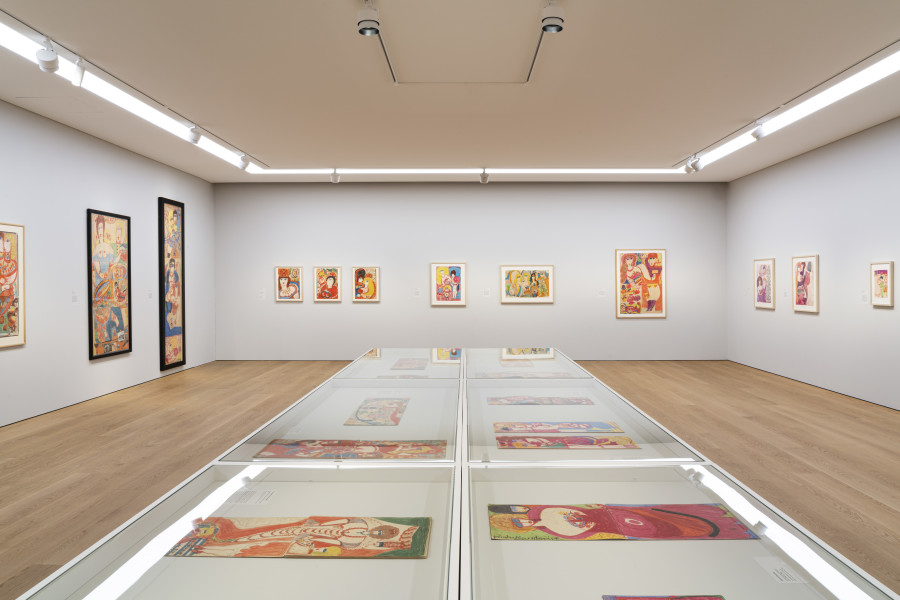 Exhibition view, Aloïse Corbaz, Mad on paper, MCBA 2021-2022.