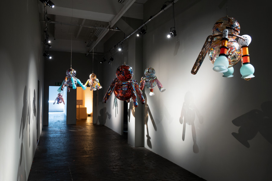 Exhibition view of The Puppet Show at Centre d’Art Contemporain Genève (March 5, 2022‒April 17, 2022). © Centre d’Art Contemporain Genève. Photo: Julien Girard