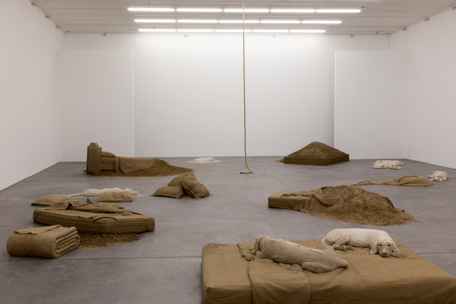 Installation view ‘OUTREMONDE: Dream Hunters – Théo Mercier, Luma Westbau, Zurich, 2022. Photos: Erwan Fichou