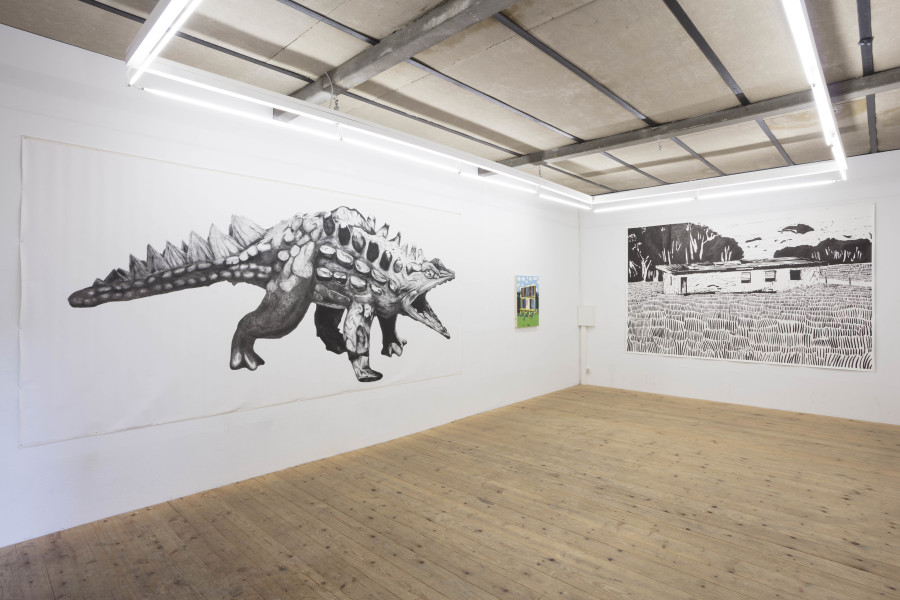 Exhibition view, Lukas Hirschhofer – Natural Habitat, sic! Elephanthouse, 2022. Photo credit: Andri Stadler