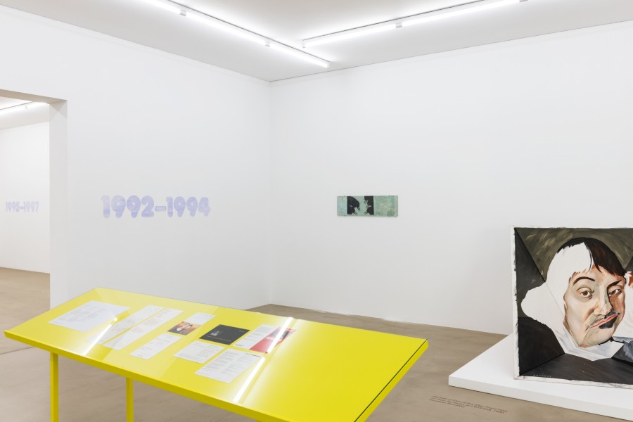 Installation view, Heute Nacht geträumt, An Exhibition by Ruth Buchanan, Kunstmuseum Basel, 2022. Photo credit: Kunstmuseum Basel - Jonas Hänggi