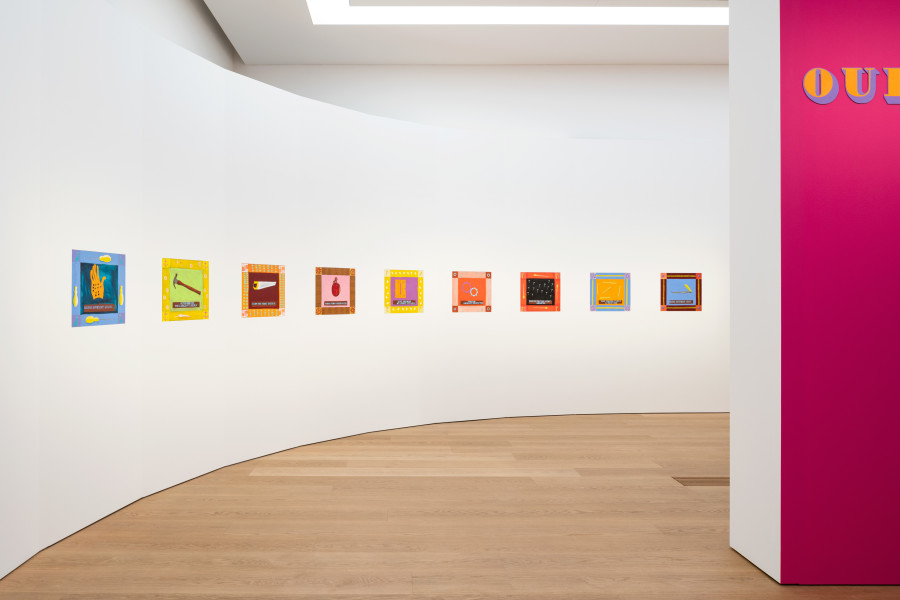 Exhibition view, Lubaina Himid, So Many Dreams, Musée cantonal des Beaux-Arts, 2022-2023. Photo : MCBA