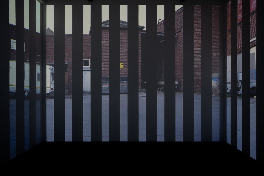 Christine Camenisch | Johannes Vetsch, Hofgang, 2022. Installation view Kunsthaus Baselland 2022. Photo: Finn Curry