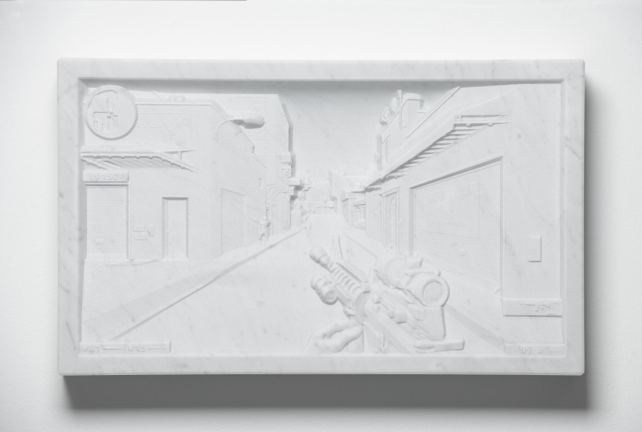 Exhibition view, Wim Delvoye, Wilde 2021-2022.