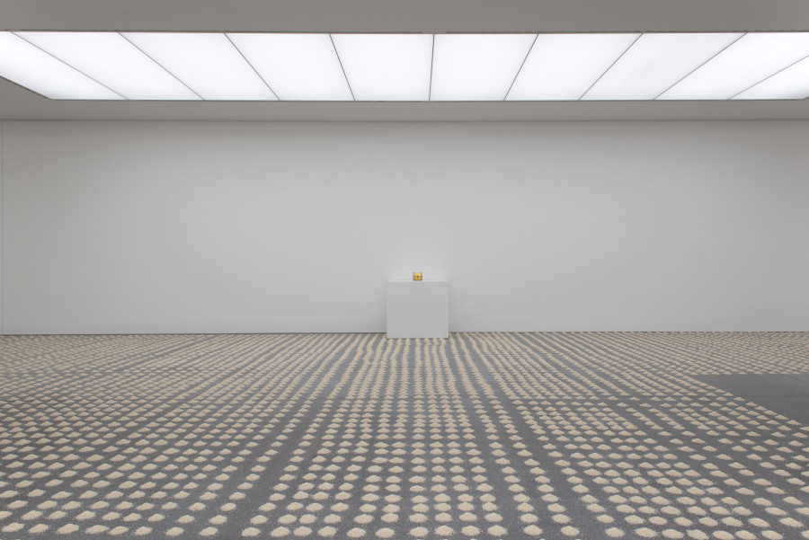 Installation view, Wolfgang Laib, Crossing rivers, Museum of Fine Arts Chur, 2022.