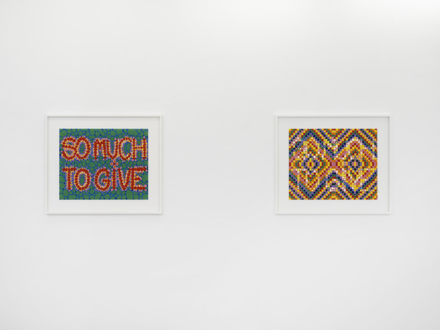 Exhibition view, Lionel Estève, So Much, xippas, 2022. Photo credit: Julien Gremaud