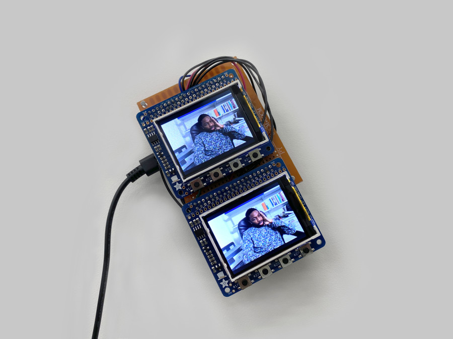 Installation view, Dozie Kanu, Galerie Francesca Pia, Zurich, 2022. Photo: Cedric Mussano