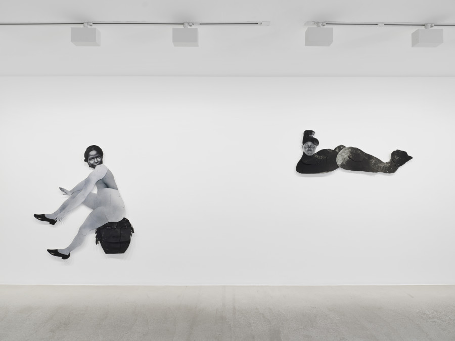 Frida Orupabo, A Lil Help, 2020 and Omega, 2021. Installation view Frida Orupabo – I have seen a million pictures of my face and still I have no idea, Fotomuseum Winterthur © Fotomuseum Winterthur / Conradin Frei