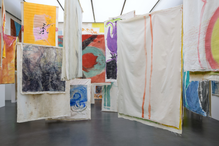 Ausstellungsansicht Vivian Suter. Retrospektive, Foto: Marc Latzel