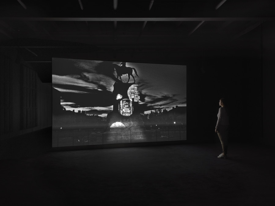 Installation view, Adam Pendleton, Adam Pendleton: Toy Soldier, Galerie Eva Presenhuber, Maag Areal, Zurich, 2022 © Adam Pendleton Courtesy the artist and Galerie Eva Presenhuber Photo: Stefan Altenburger Photography, Zürich