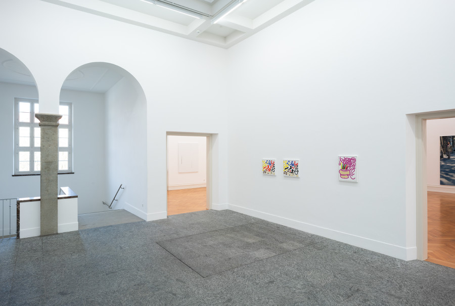 Exhibition view, Lose Enden, Kunsthalle Bern, 2021 Photo: Stefan Burger