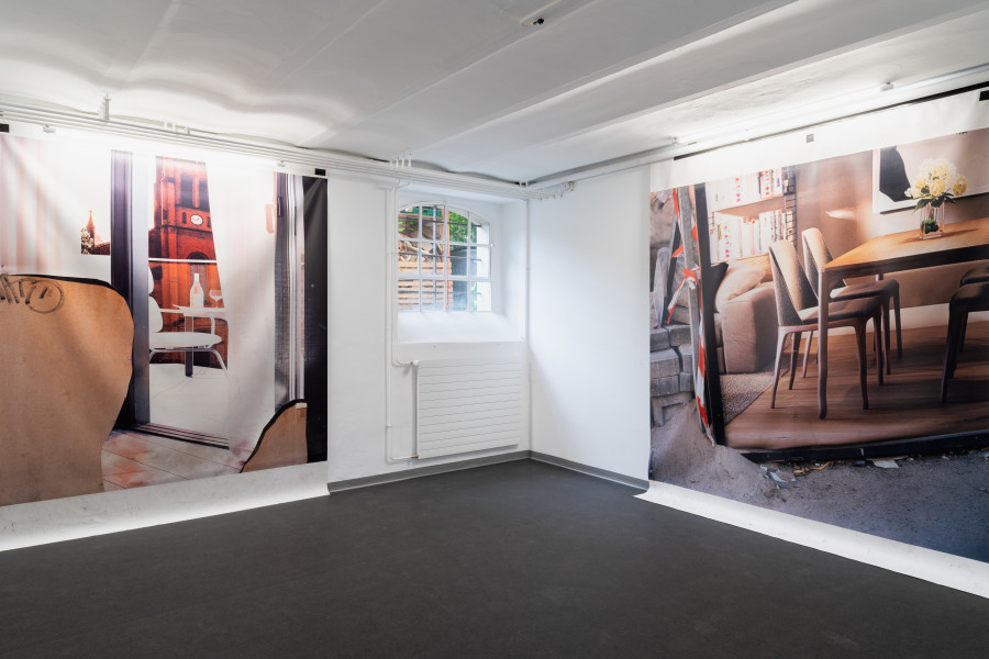 Exhibition view, Calla Henkel & Max Pitegoff, "German Theater 2010-2020", Fri Art, 2020. Photo Gunnar Meier. Courtesy of Fri Art Kunsthalle