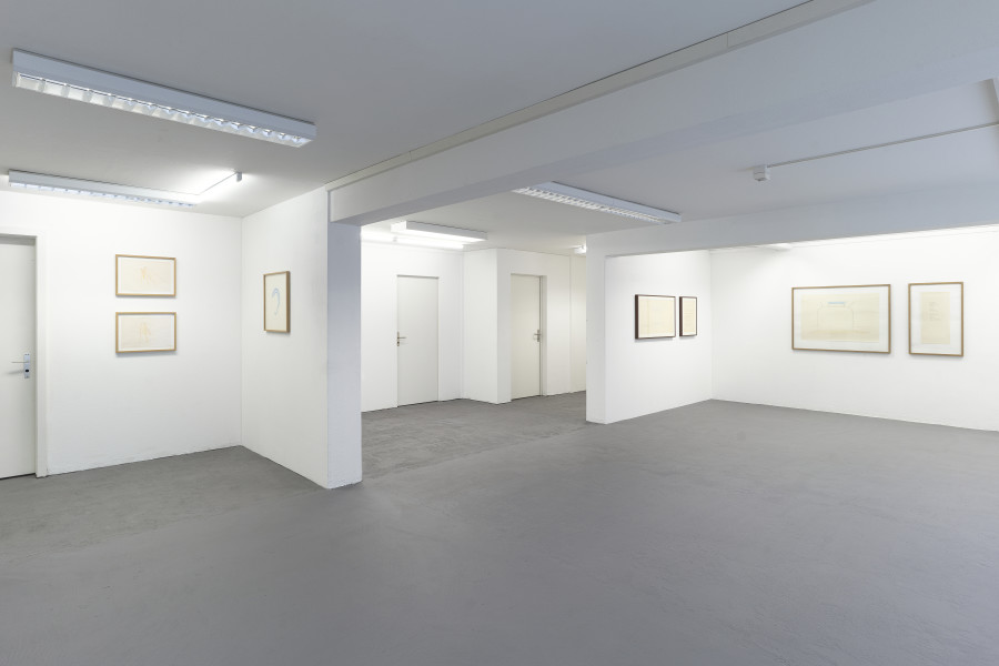 Exhibition view, Max Neuhaus, Sound Drawings, suns.works, 2022.