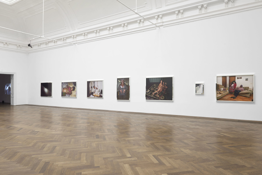 Deana Lawson, installation view, Centropy, Kunsthalle Basel, 2020. Photo: Philipp Hänger / Kunsthalle Basel