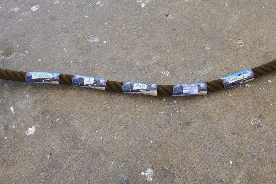 Christophe Lovasoa Kauffmann, moodboarding, 2022/ Photo: Guillaume Python / Courtesy: the artist and WallStreet