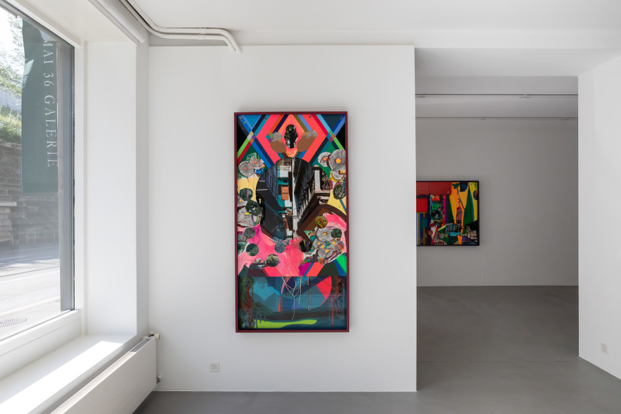 Exhibition view, Franz Ackermann, Mai 36 Galerie, 2022.