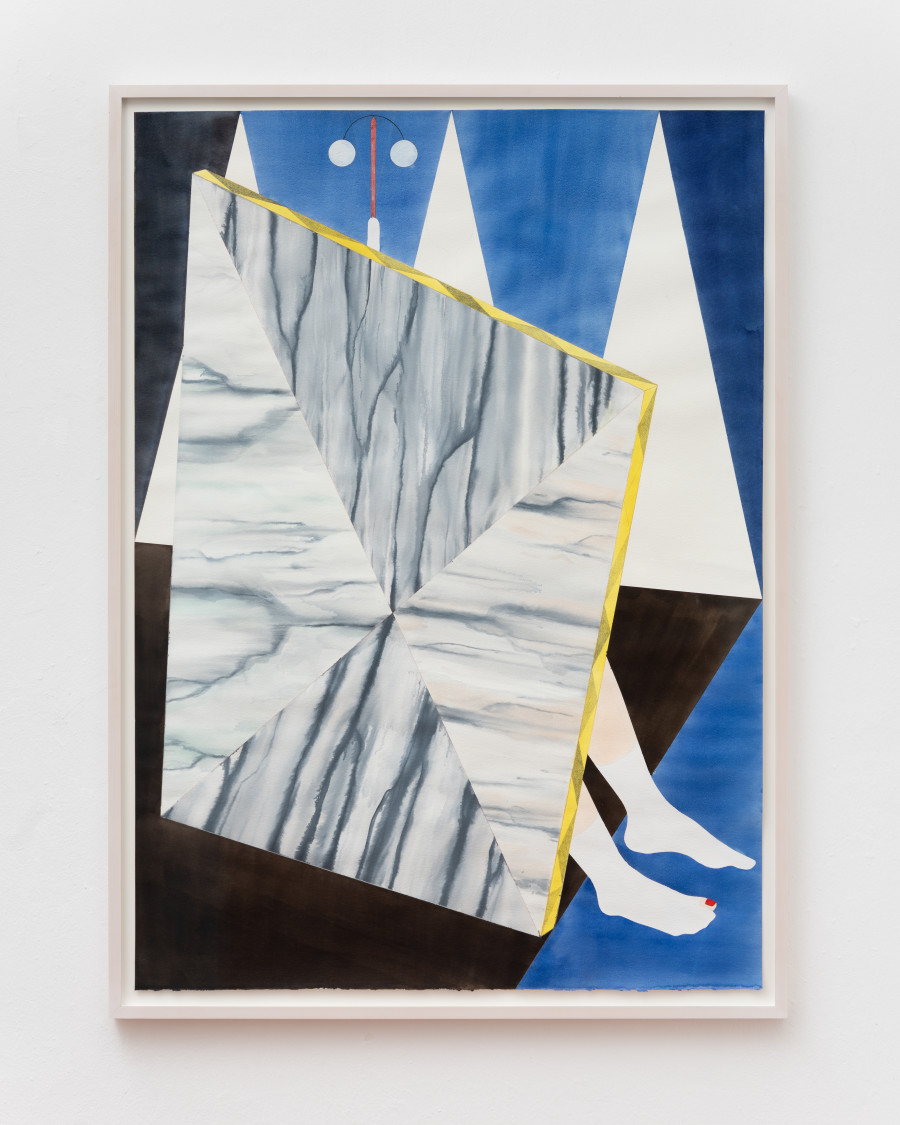 Eleonora Meier, I‘ll Miss Myself So Bad When I Die #4 , Acquarello e matita su carta, 140x100cm, 2020.