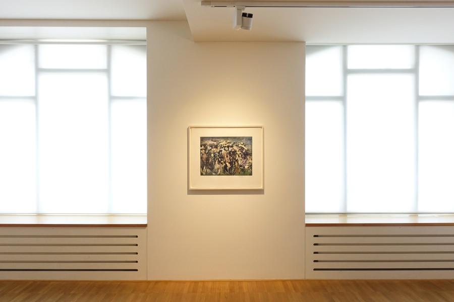 Installation shots of "Don't Fuck With Our Human" with works by Ali Banisadr, Kim Dingle, Christina Forrer, Xiao Guo Hui, Tahnee Lonsdale, Annie Morris exhibited at Galerie Fabian Lang, (17.09.2022-05.11.2022). Credit: Courtesy of the artists and Galerie Fabian Lang. Copyright: © Fabian Lang