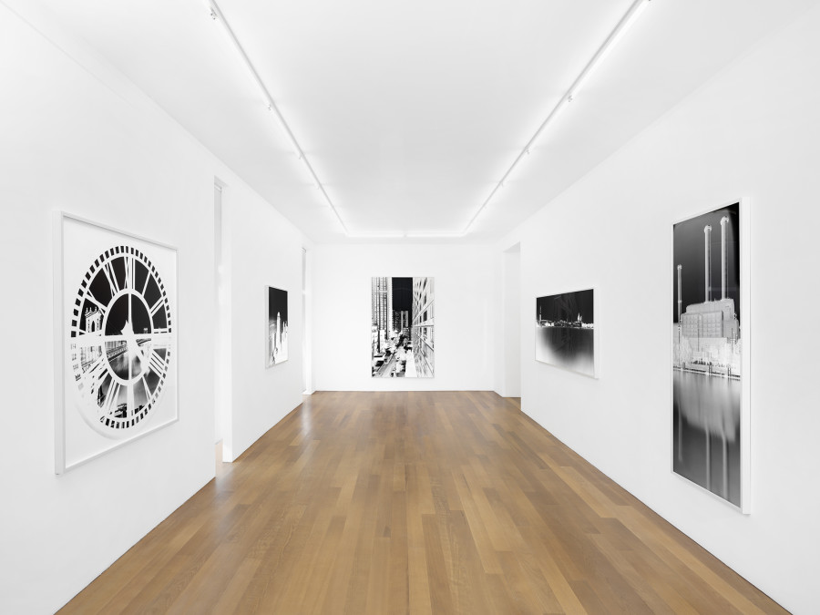 Exhibition view, Vera Lutter, xippas, 2022. Photo credit: Julien Gremaud