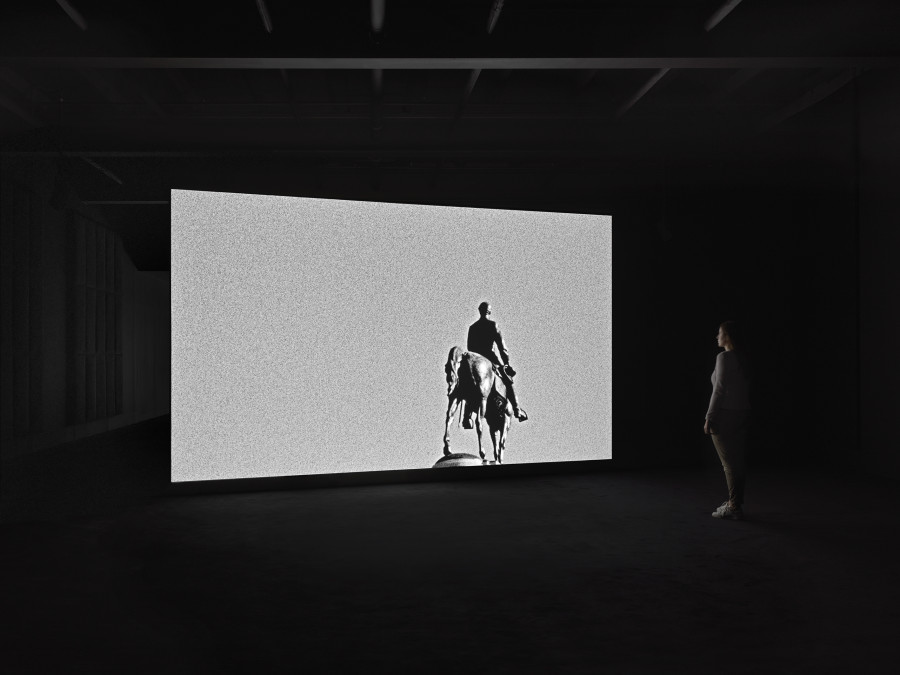 Installation view, Adam Pendleton, Adam Pendleton: Toy Soldier, Galerie Eva Presenhuber, Maag Areal, Zurich, 2022 © Adam Pendleton Courtesy the artist and Galerie Eva Presenhuber Photo: Stefan Altenburger Photography, Zürich