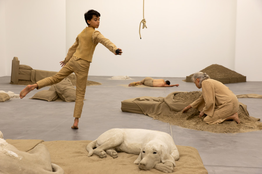 Installation view ‘OUTREMONDE: Dream Hunters – Théo Mercier, Luma Westbau, Zurich, 2022. Photos: Erwan Fichou