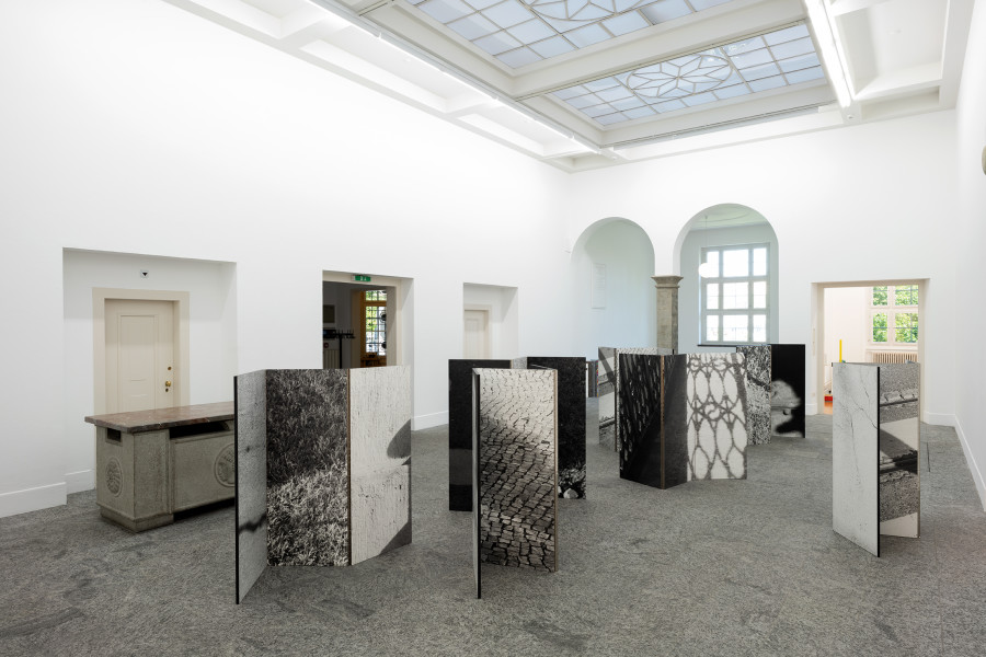 Exhibition view, Jef Geys, Kunsthalle Bern, 2021. Photo: Stefan Burger