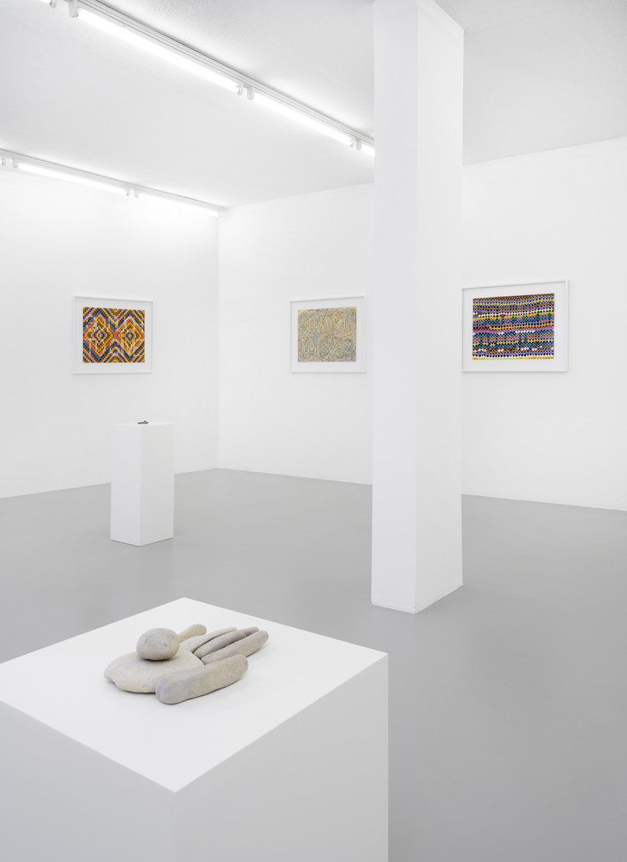 Exhibition view, Lionel Estève, So Much, xippas, 2022. Photo credit: Julien Gremaud