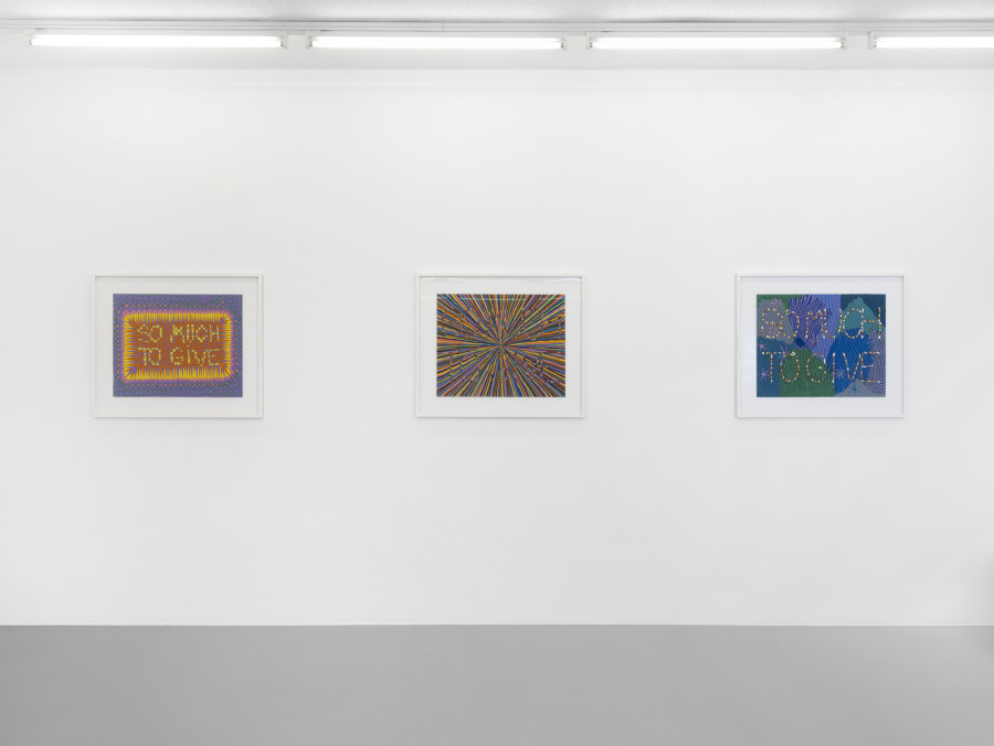 Exhibition view, Lionel Estève, So Much, xippas, 2022. Photo credit: Julien Gremaud