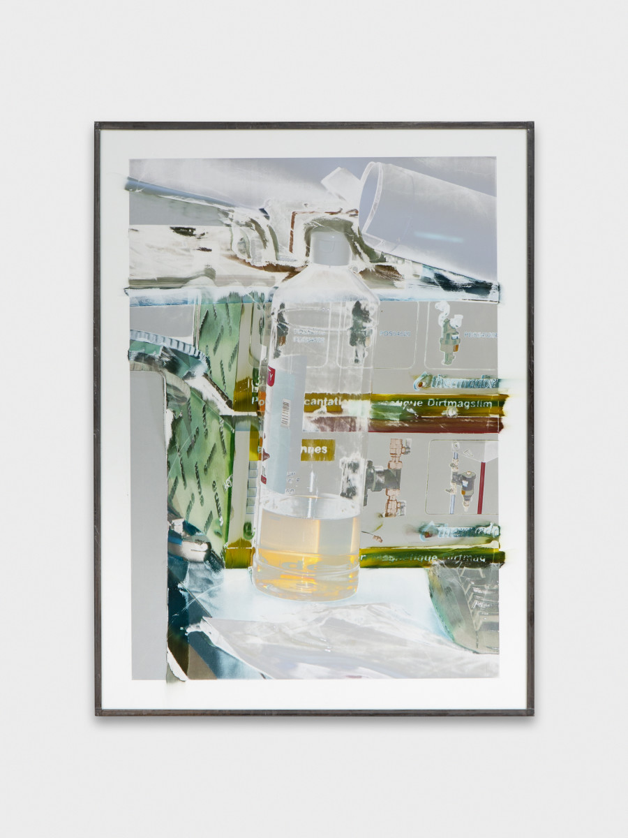 Jean-Vincent Simonet, Thermador (heirloom), 2022, Inkjet print on plastic foil, fingertips intervention, handmade lead frame, anti-reflective glass, 42 × 31cm. Photography:  Philipp Rupp / Julien Gremaud. Courtesy of Sentiment and the artist