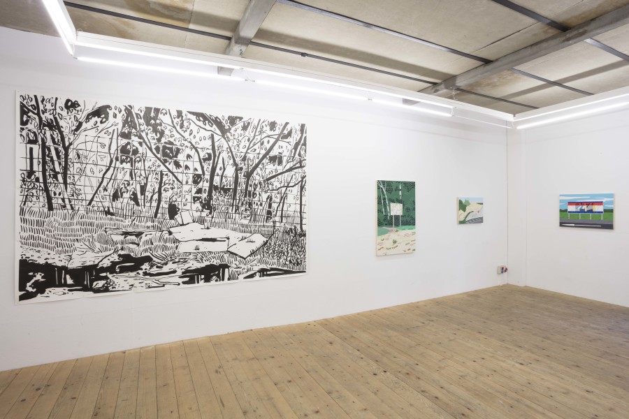 Exhibition view, Lukas Hirschhofer – Natural Habitat, sic! Elephanthouse, 2022. Photo credit: Andri Sta