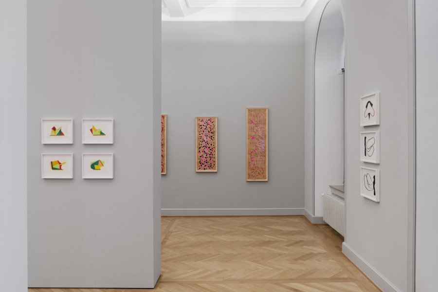 Geta Brătescu, Installationsansicht Kunstmuseum St.Gallen, Photo: Sebastian Stadler
